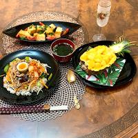 ビビンバ丼晩御飯